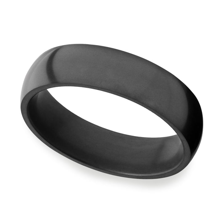 Nyx - Polished Elysium Ring With Domed Design (6mm Wide) | Zoom