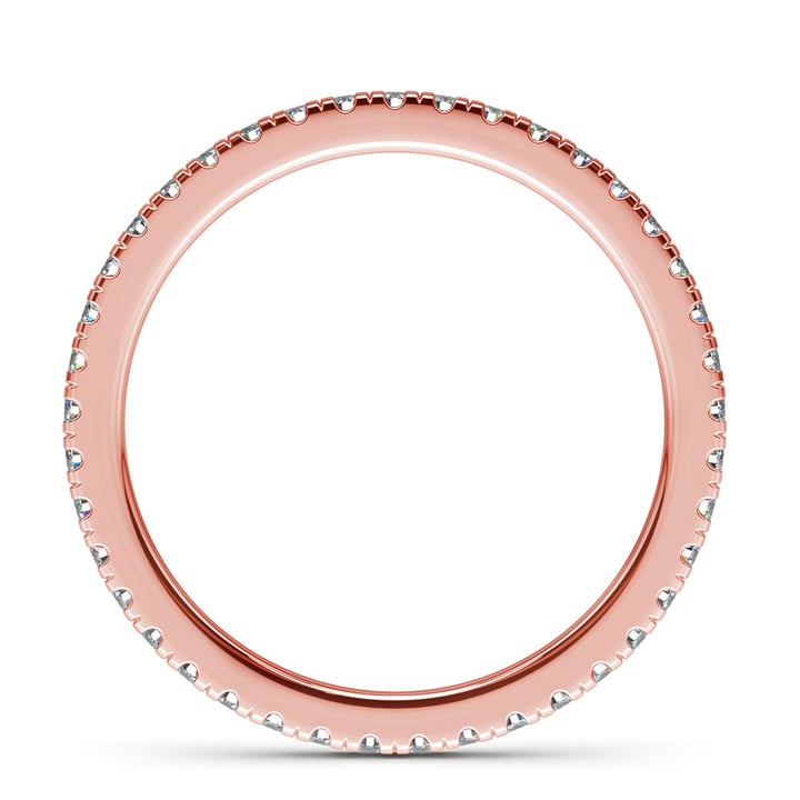 Petite Pave Rose Gold Eternity Ring (1/2 Ctw) | 03