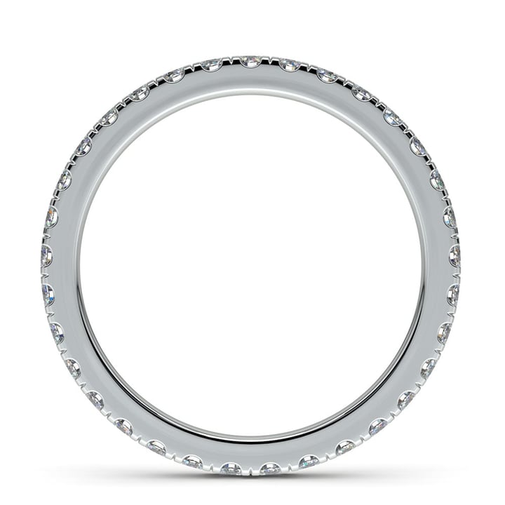 4/5 Ctw Petite Pave Diamond Eternity Ring In Platinum | Thumbnail 03