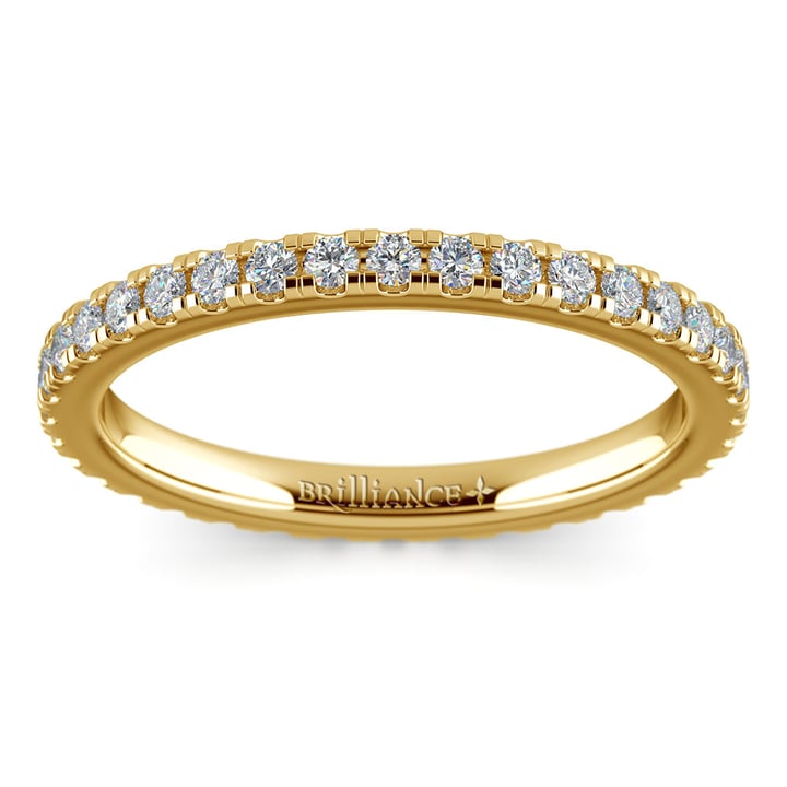 5/8 Ctw Petite Pave Eternity Ring In Gold | 02