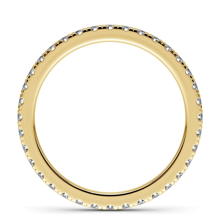5/8 Ctw Petite Pave Eternity Ring In Gold | Thumbnail 03