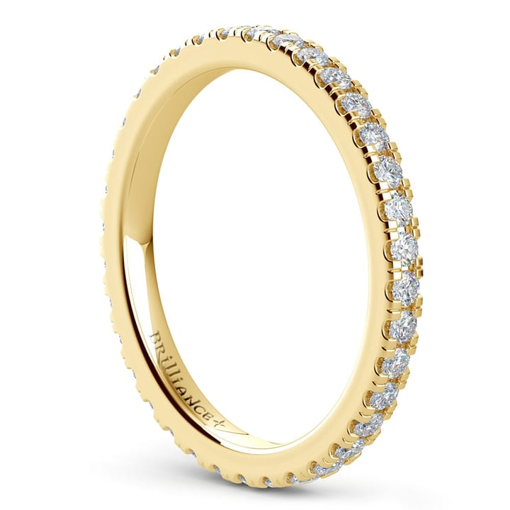 5/8 Ctw Petite Pave Eternity Ring In Gold | Thumbnail 04