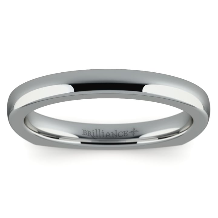 Rocker (European) Wedding Ring in Platinum (2.5mm) | Zoom