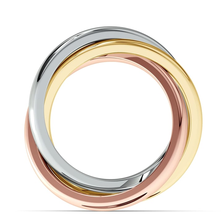 Three Tone Russian Wedding Ring (2.5 Mm) | Thumbnail 03