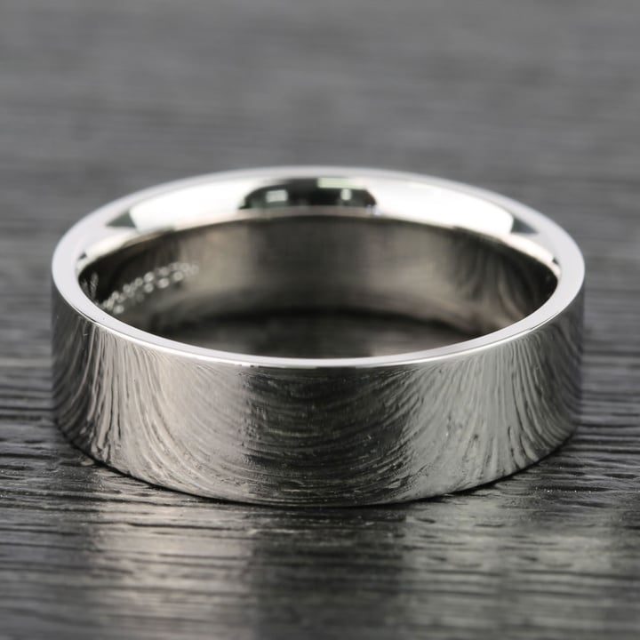 Platinum Satin Finish Wedding Ring For Men | 03