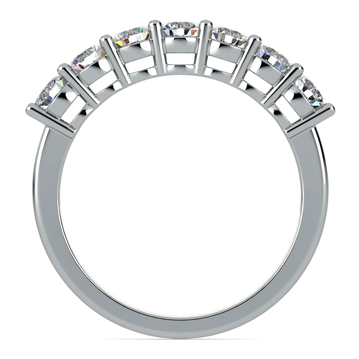 Platinum One Ctw Seven Stone Diamond Ring | Thumbnail 03