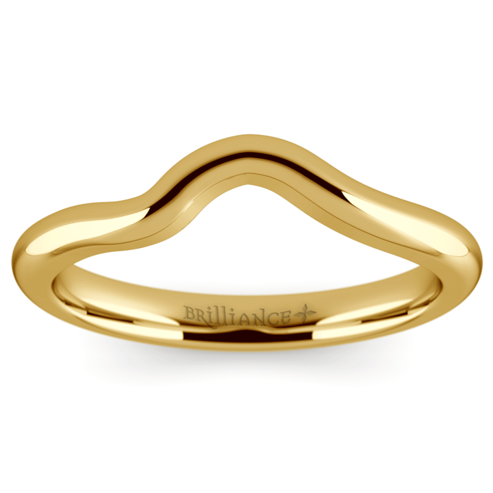 Swirl Wedding Band In Yellow Gold (Matching Ring) | Thumbnail 01