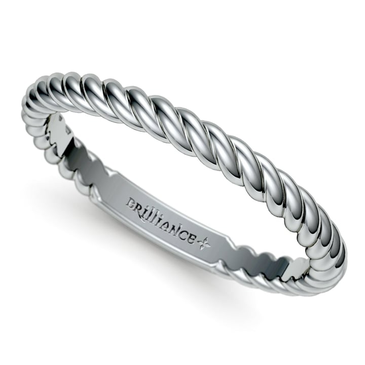 Twisted Rope Wedding Ring In Platinum | Thumbnail 01