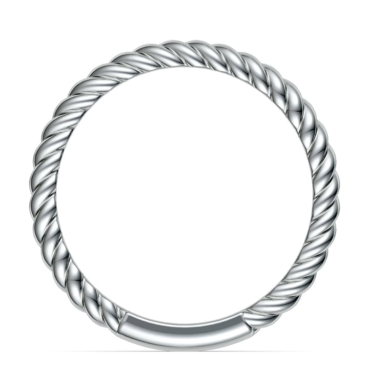 Twisted Rope Wedding Ring In Platinum | 03