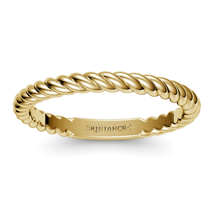 Twisted Rope Wedding Ring in Yellow Gold | 02