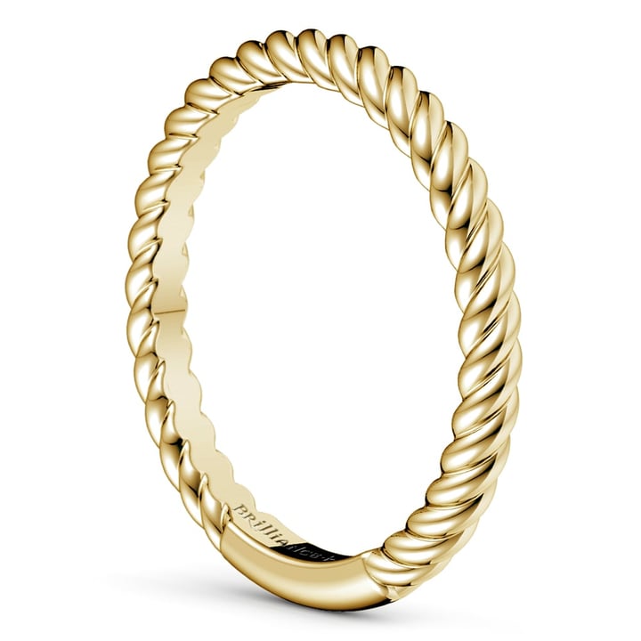 Twisted Rope Wedding Ring in Yellow Gold | 04