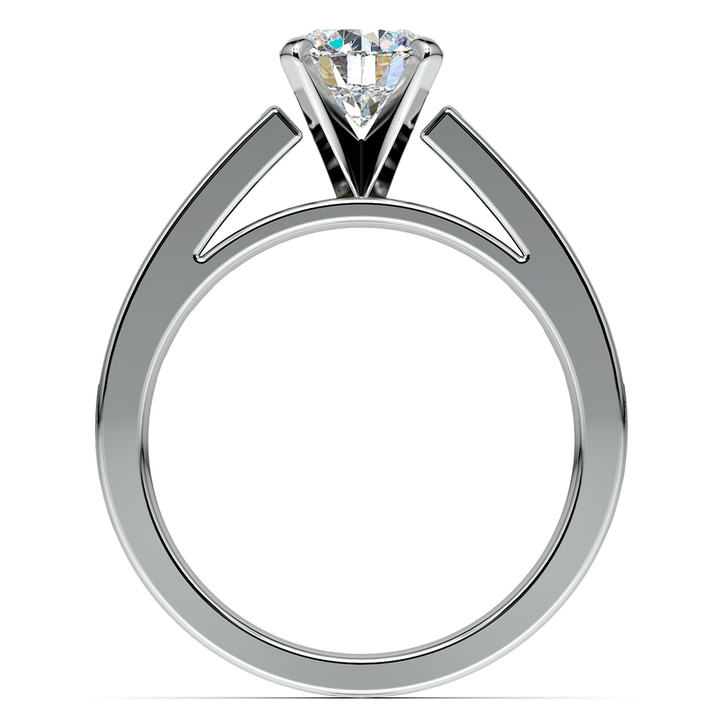 Princess Cut Channel Set Diamond Engagement Ring In Platinum | Thumbnail 02