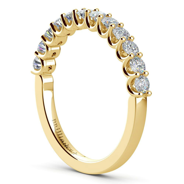 Beautiful U Prong Diamond Bridal Set in Yellow Gold | Thumbnail 05