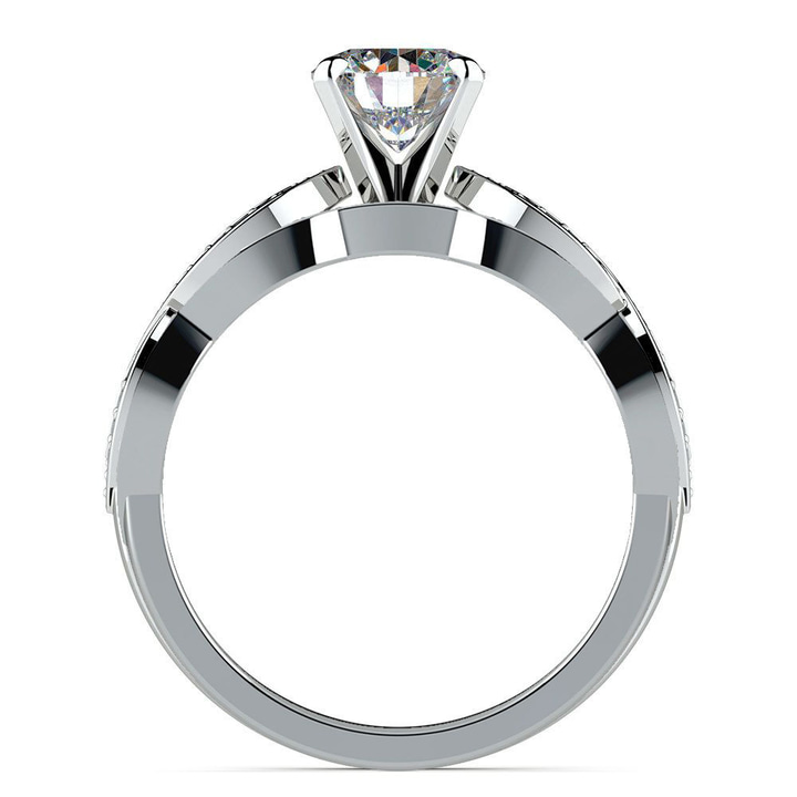 Infinity Engagement & Wedding Ring Bridal Set In Platinum | Thumbnail 02