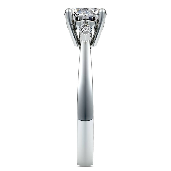 1/4 Ctw Marquise Cut Diamond Ring In White Gold  | Thumbnail 03