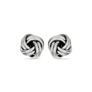 Love Knot Earrings In Classic Silver
