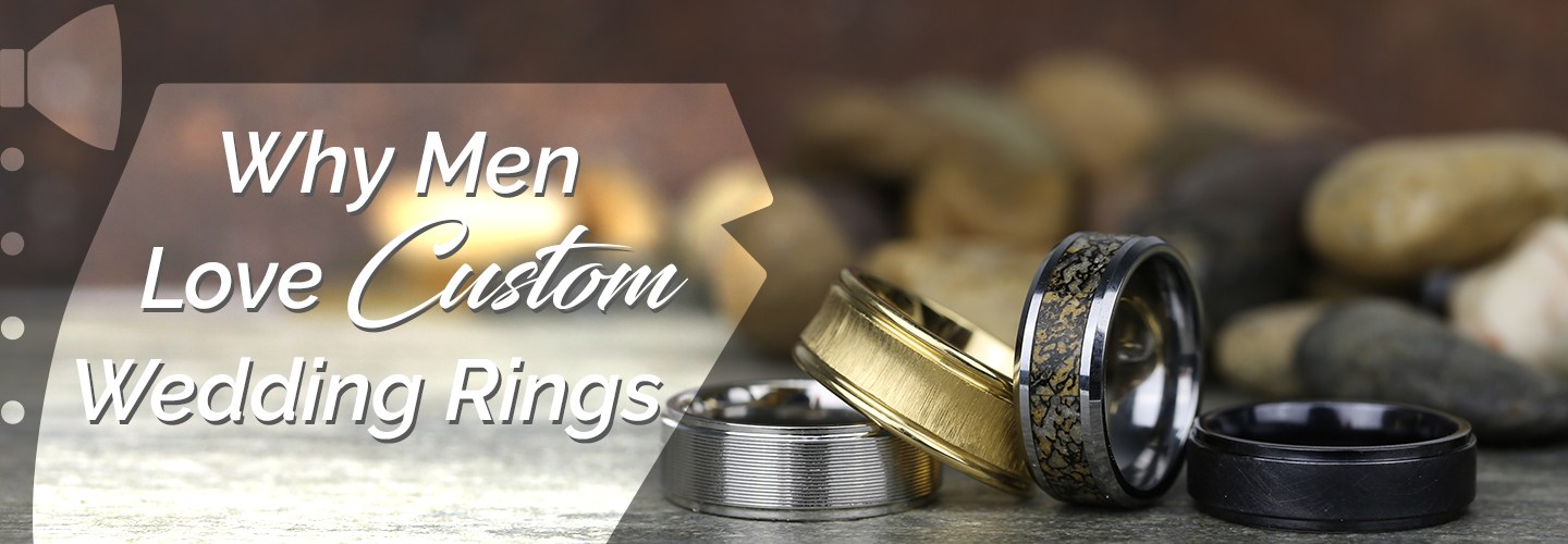 Black Zirconium Men's Ring with Camo Inlay Custom Made Wedding Band |  Revolution Jewelry