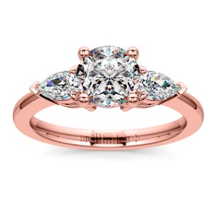 Rose Gold Pear Shaped Engagement Ring