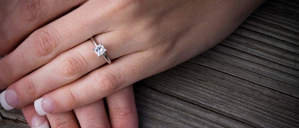 1 Carat Princess Diamond Ring, Square Cut Engagement Ring, Vintage Engagement  Ring. at Rs 26000 | हीरे की सगाई की अंगूठी in Surat | ID: 23656935573