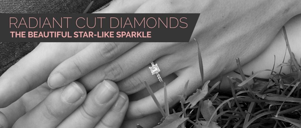 Radiant Cut Lab Grown Diamond Split Shank Engagement Ring