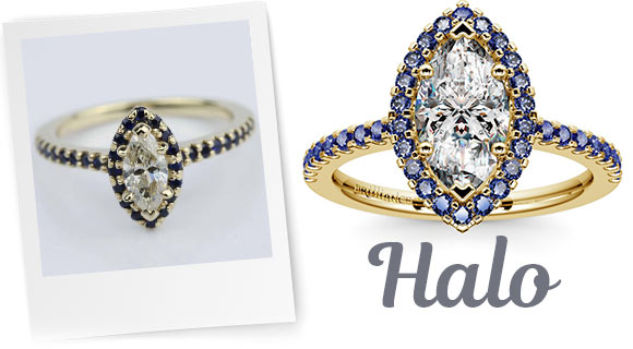 Halo Designs for Marquise Stones