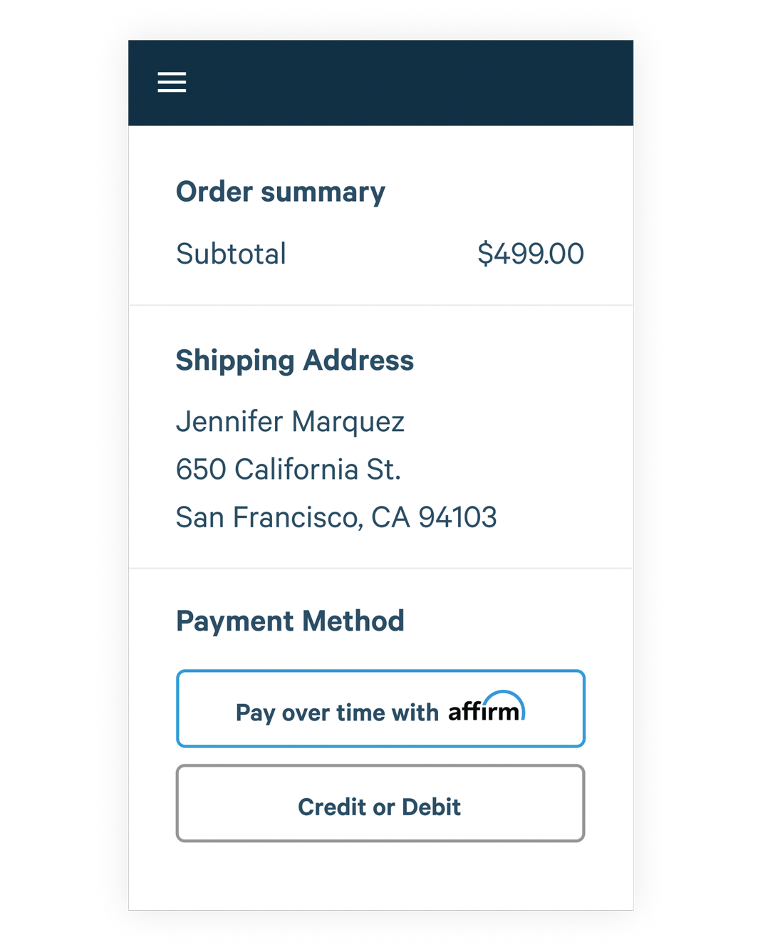 Fill your cart