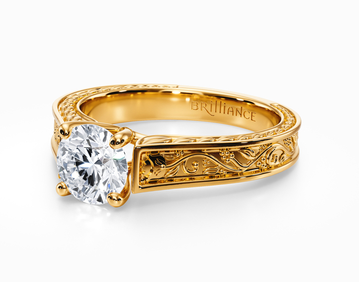 Antique Floral Solitaire