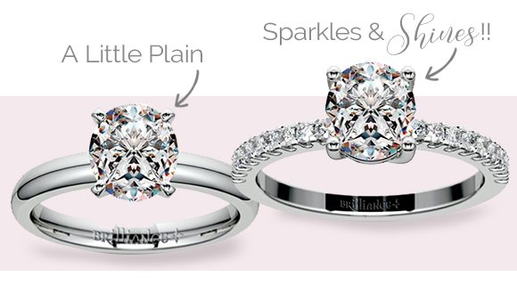 Accent a Large Center Stone!