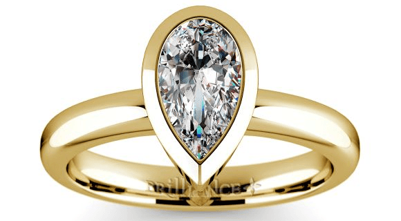 Beautiful Pear Diamond Bezels