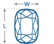 Cushion Diamond | Length to Width (1.3)