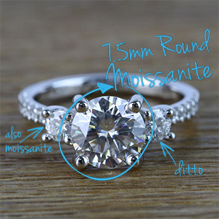 Add Diamond Details...or More Moissanite & Sapphire