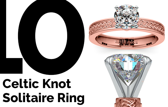 Celtic Knot Solitaire Ring