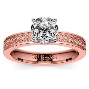 Rose Gold Celtic Engagement Ring Setting (Irish Celtic Knot)