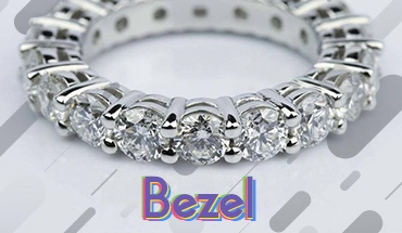 Modern bezel setting ring design showcasing contemporary craftsmanship.