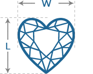 Heart Diamond | Length to Width (1.0)