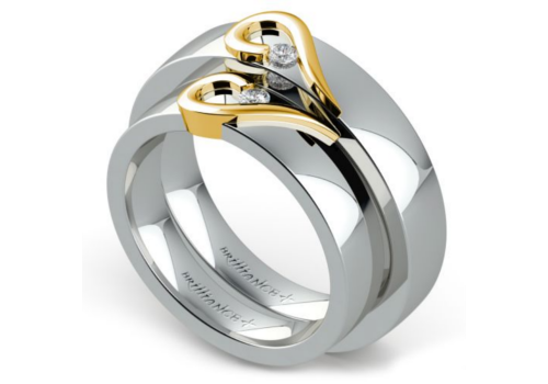 Matching Curled Heart Diamond
