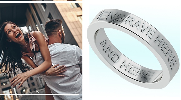 Engraved Promise Rings