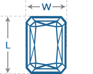 Radiant Diamond | Length to Width (1.1)