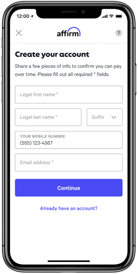 Create Account