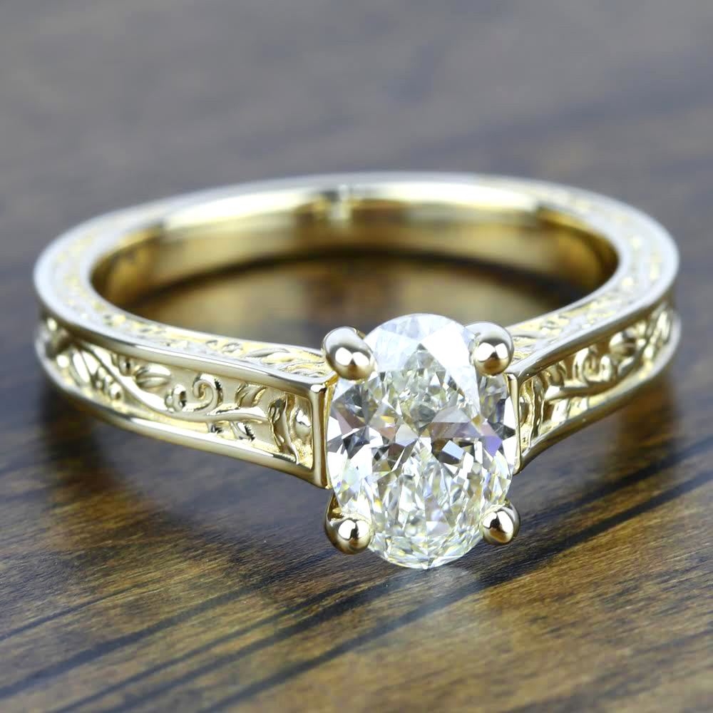 Yellow Gold Antique Floral