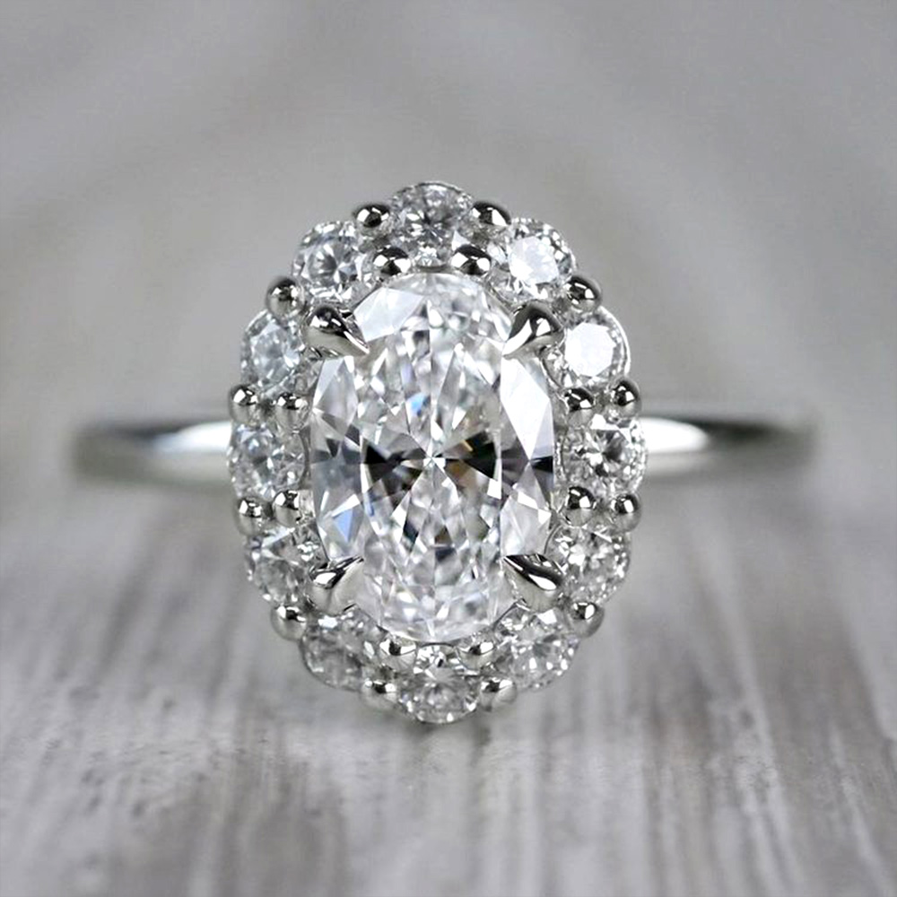 Pave Diamond Halo