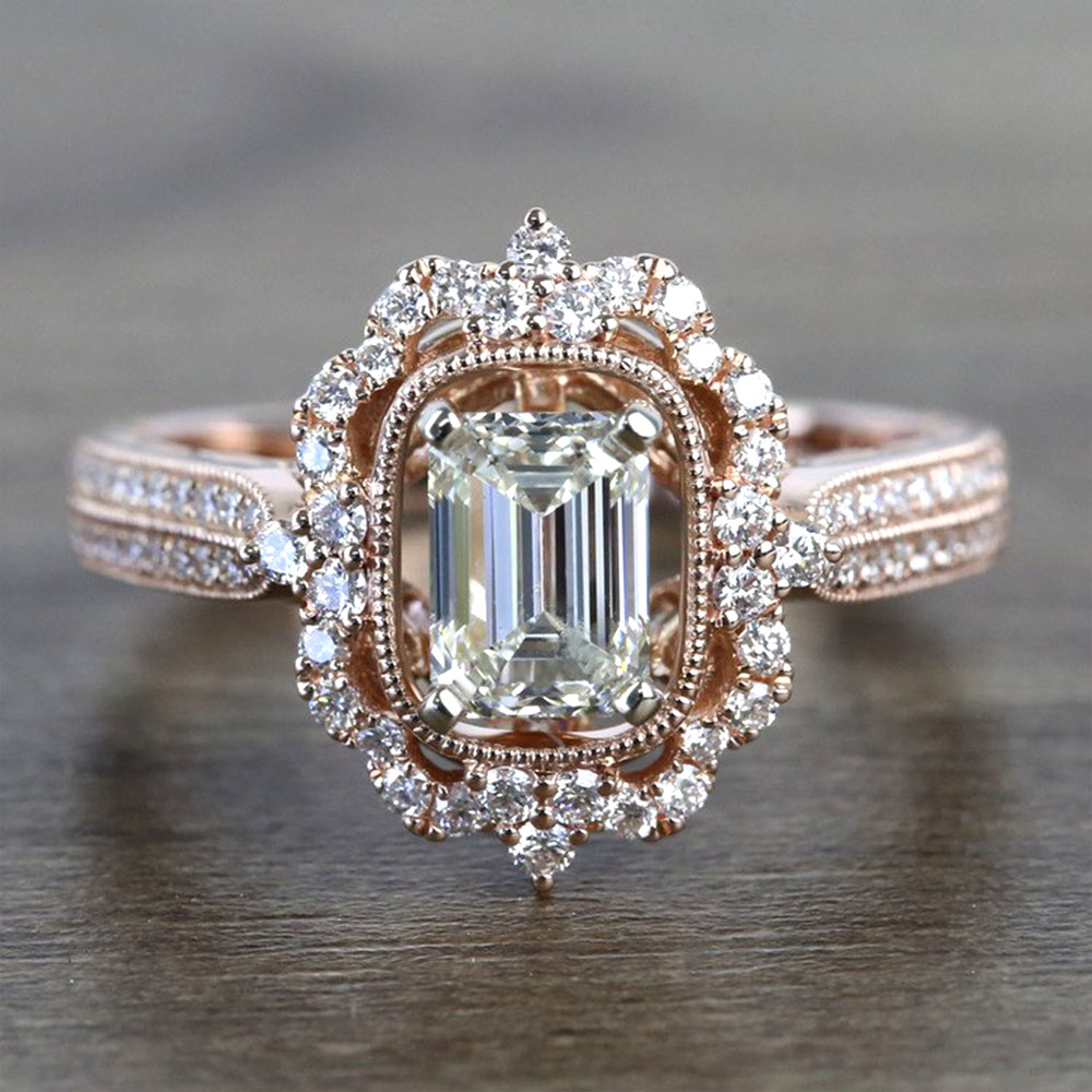Art Deco Diamond Halo
