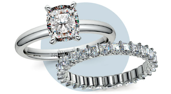 Cushion Cut: Solitaire Set