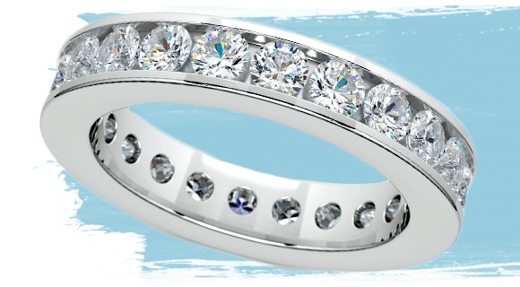 Channel Diamond Eternity Ring