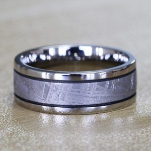 Lightyear - Titanium Meteorite Mens Wedding Band (8mm)