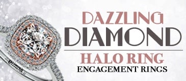 Dazzling Diamond Halo Rings | Engagement Rings