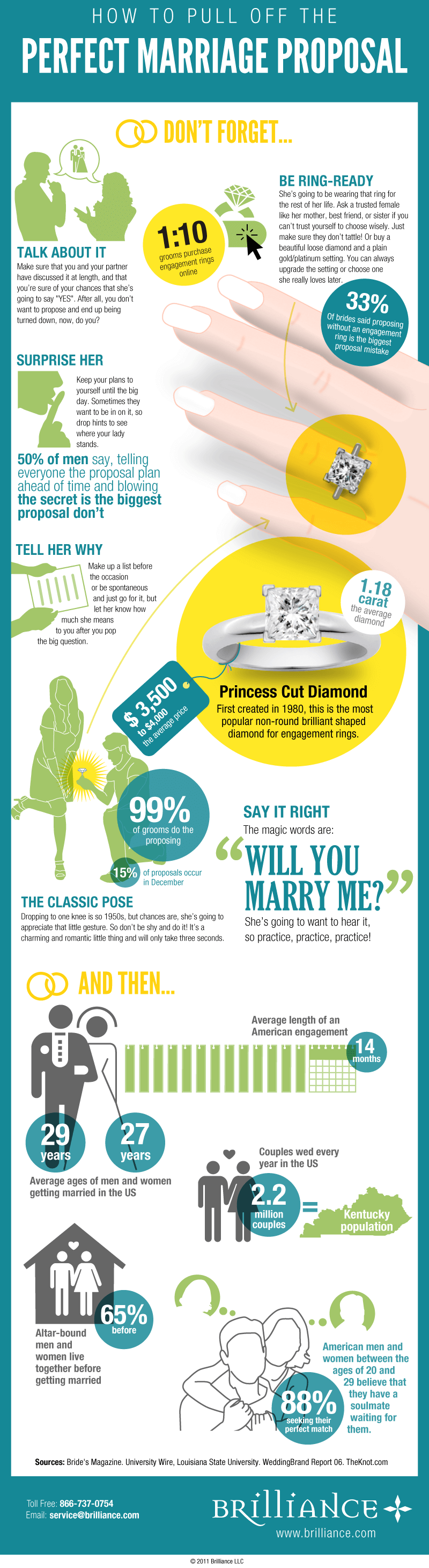 How To Pull Off The Perfect Marriage Proposal | Visual.ly