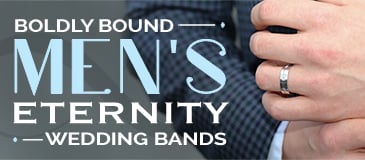 Boldly Bound: Men's Eternity Wedding Bands