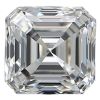Asscher Platinum Diamond Solitaire Pendants