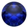 Blue Sapphire Platinum Gemstone Stud Earrings
